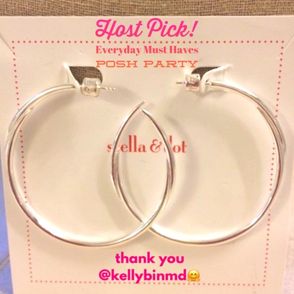 Stella & Dot Jewelry - :: S&D Signature SIlver Hoops Sterling Silver